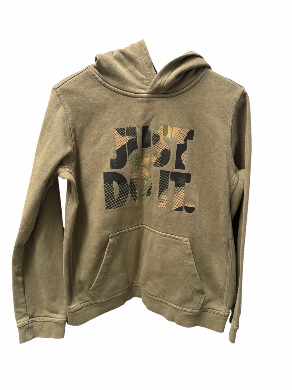 Nike Youth XL Hoodie Bundle Gray & Olive Pullover Sweatshirts 2-Pack